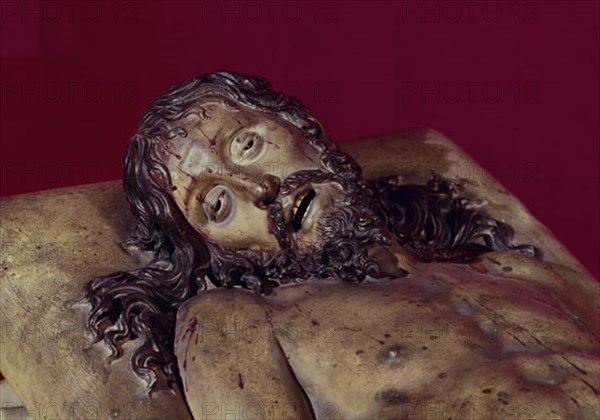 FERNANDEZ GREGORIO 1576/1636
CRISTO YACENTE - S XVII ESCULTURA BARROCA EN MADERA