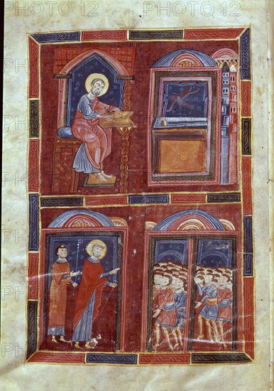 ESCENA DE LA VIDA DE SAN AGUSTIN-MS SERMONES-S X-193-
MADRID, BIBLIOTECA NACIONAL
MADRID

This