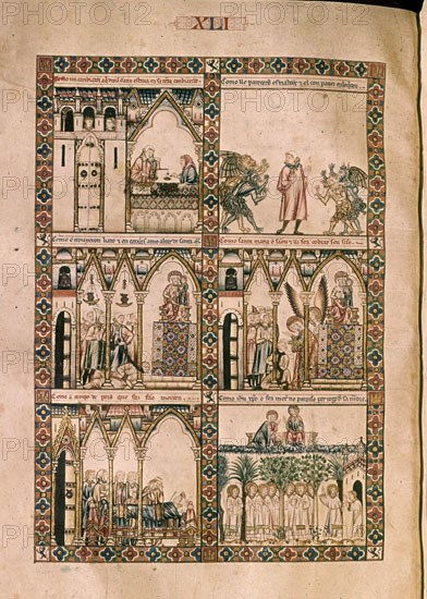 ALFONSO X EL SABIO 1221/84
MTI1-CANTIGA STA MARIA Nº41-F59V-LA VIRGEN SANA A UNO QUE ERA