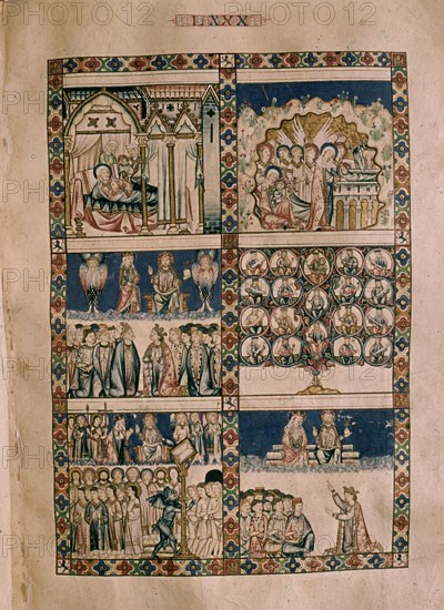 ALFONSO X EL SABIO 1221/84
MTI1-CANTIGA STA MARIA Nº 80-F118R-LOOR A LAS CINCO LETRAS DEL NOMBRE