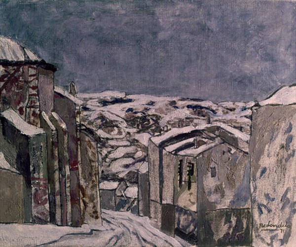 REDONDELA AGUSTIN 1922/-
CALLE DE BRIHUEGA CON NIEVE
MADRID, COLECCION RDGZ