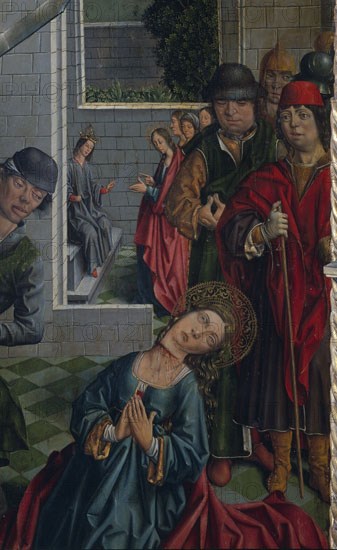 GALLEGO FERNANDO 1468/1507
TRIPTICO DE STA CATALINA- PANEL DERCHO-PINTURA S XV-LA SANTA DELANTE