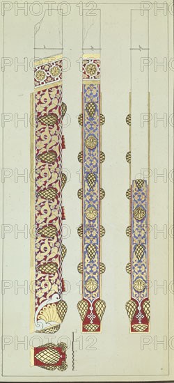 MOTIVOS DECORATIVOS ARABES-COPIA DE LOS DIBUJOS DE SANCHEZ SARABIA PARA "LAS ANTIGUEDADES
