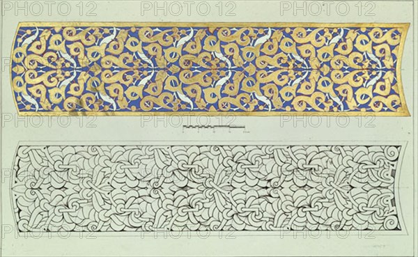 MOTIVOS DECORATIVOS ARABES-COPIA DE LOS DIBUJOS DE SANCHEZ SARABIA PARA "LAS ANTIGUEDADES