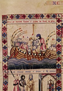 ALFONSO X EL SABIO 1221/84
MTI1-CANTIGA STA MARIA Nº95-F139R-A- MOROS SACAN AL CONDE DE SU
