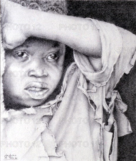 PEÑA JUAN ANTONIO DE
DIBUJO- NIÑO NEGRITO TRISTE- CARBONCILLO
MADRID, COLECCION DE LA
