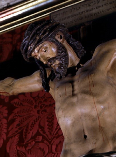 MARTINEZ MONTAÑES JUAN 1568/1649
CRISTO DE LA CLEMENCIA EN SACRISTIA DE LOS CALICES.      Det del