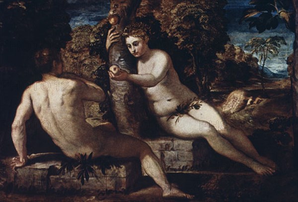 TINTORETTO J ROBUSTI 1518/94
ADAN Y EVA
FLORENCIA, GALERIA DE LOS UFFIZI
ITALIA

This image is