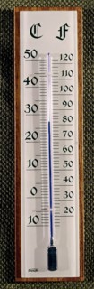 Double scale thermometer