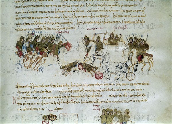 SKYLLITZES
CODICE MATRITENSE-OCUPACION PERSA POR TURCOS
MADRID, BIBLIOTECA