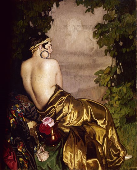RODRIGUEZ ACOSTA JM 1878/1941
ORIENTAL SEMI DESNUDA
GRANADA, FND RODRIGUEZ