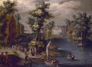 OOSTEN ISAAC VAN
PAISAJE-S XVII-C.O,25xO,29 CM-NºPRADO 1388
MADRID, MUSEO DEL