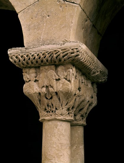 CLAUSTRO-CAPITEL-CAZADORES
SANTO DOMINGO DE SILOS, MONASTERIO
BURGOS