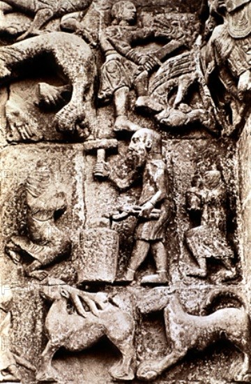 LEODEGARTUS
TIMPANO-DET DE SIGFRIDO Y FAFNIR
SANGÜESA, IGLESIA DE SANTA MARIA LA