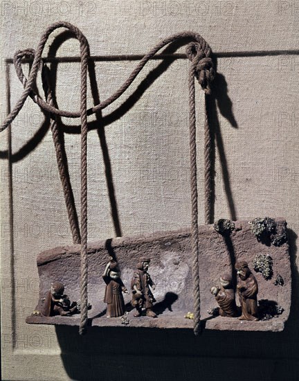 BELEN SOBRE UNA TEJA CON FIGURAS ORIENTALES
MADRID, MUSEO DE ARTES DECORATIVAS
MADRID

This