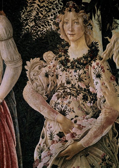 BOTTICELLI SANDRO 1444/1510
LA PRIMAVERA-DETALLE DEL CUERPO - ANTES DE RESTAURAR
FLORENCIA,
