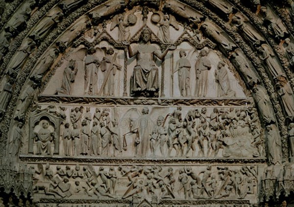 TIMPANO PORTAL CENTRAL-FACHADA OCCIDENTAL-EL JUICIO FINAL- CHER (1250/1255)
BOURGES, CATEDRAL ST