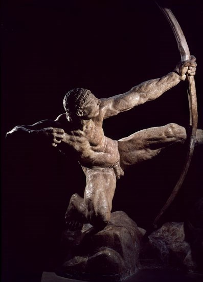 BOURDELLE ANTOINE 1861/1929
HERACLES ARQUERO CAZA LAS AVES DEL LAGO ESTINFALO.1909
PARIS,