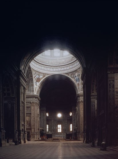 ALBERTI LEON BATTISTA 1404/72
INTERIOR HACIA LA CABECERA. PROYECTADA EN 1470
MANTUA, IGLESIA DE