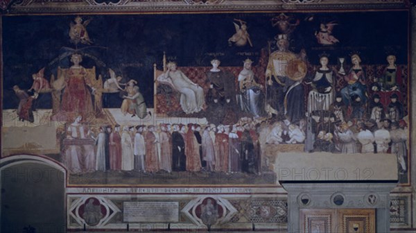 LORENZETTI AMBROGIO 1290/1348
ALEGORIA DEL BUEN GOBIERNO - 1339 - ESCUELA SIENESA - GOTICO