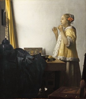 Vermeer, Woman with a Pearl Necklace