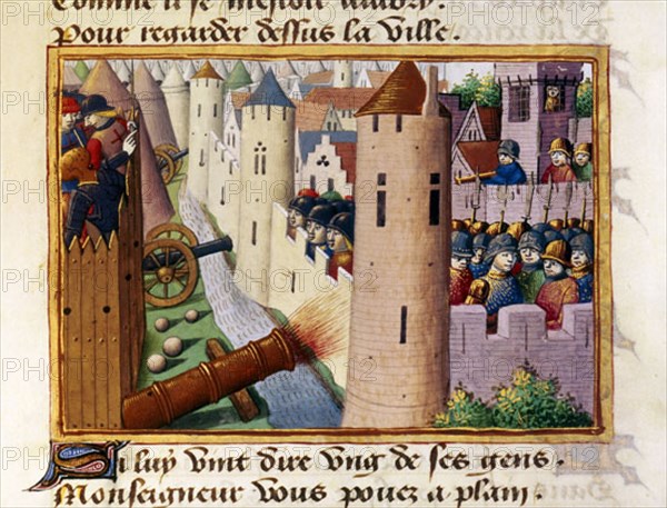 AUVERGNE MARTIAL D'
JUANA DE ARCO LEVANTA EL SITIO DE ORLEANS EN 1429-MANUSCRITO "VIGILIAS DE