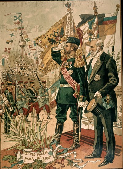 CONSAGRACION DE ALIANZA FRANCO RUSA18/21SEPT1901:"SI QUIERES LA PAZ PREPARA LA GUERRA"
PARIS,