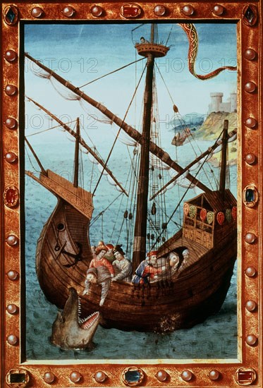 MINIATURA DEL RENE Nº4-JONAS ES ARROJADO AL MAR Y SE LO TRAGA LA BALLENA - MAN LATINO 1042-F