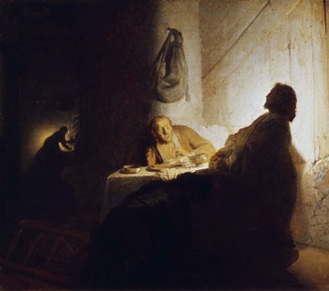 Rembrandt, Cène à Emmaüs