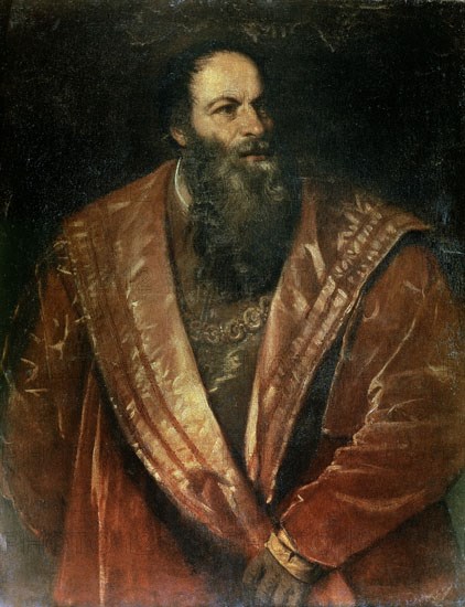 TIZIANO 1485/1576
*PIETRO ARETINO (1492-1556)
FLORENCIA, PALACIO PITTI/GALERIA
