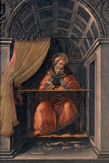 BOTTICELLI SANDRO 1444/1510
*SAN AGUSTIN EN SU CELDA
FLORENCIA, GALERIA DE LOS UFFIZI
ITALIA