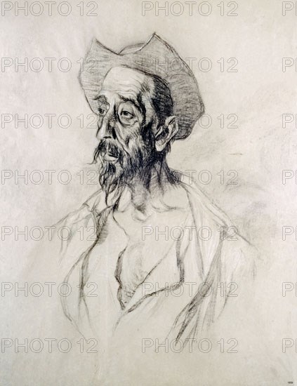 ZULOAGA IGNACIO 1870-1945
EL QUIJOTE CON YELMO- DIBUJO 88x69 CM DEL AÑO 1927
ZUMAYA, MUSEO
