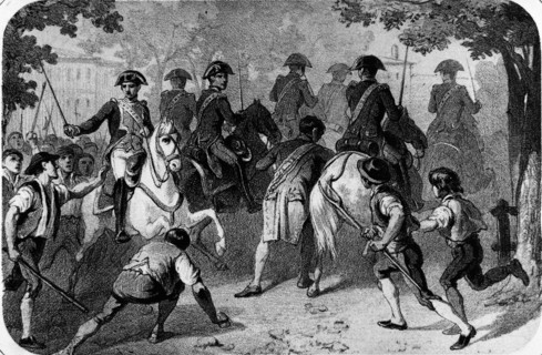 The Spanish minister Manuel Godoy being arrested, 1808