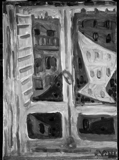 VIÑES HERNANDO 1904/1993
FOTOGRAFIA EN BLANCO Y NEGRO DE UN PAISAJE DESDE UNA VENTANA - S