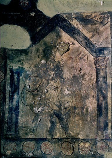 PINTURAS EN EL INTERIOR-S VIII-OMEYA
QUSEIR AMRA, CASTILLO
JORDANIA
