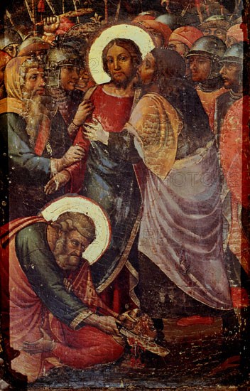 STARNINA GERARDO
CAPILLA SAN EUGENIO - RETABLO MAYOR - EL BESO DE JUDAS - 1379
TOLEDO,