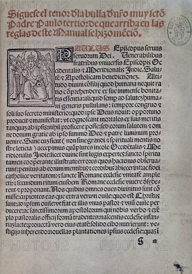 BULA DE PABLO III-MANUAL DE ADULTOS
MADRID, BIBLIOTECA NACIONAL
MADRID

This image is not