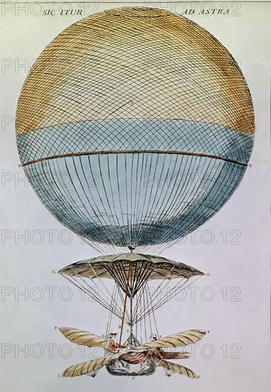 EXPERIMENTO NAVE VOLANTE DE BLANCHARD EN CAMPOS DE MARTE,PARIS.2/3/1784.GLOBO
MADRID, COLECCION