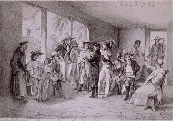 GRABADO-JUNTA DE FERNANBUOUC EN BRASIL
MADRID, COLECCION PARTICULAR
MADRID
