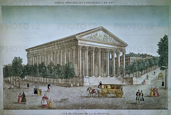 GRABADO IGL DE LA MAGDALENA EN PARIS - S XIX
PARIS, COLECCION PARTICULAR
FRANCIA

This image is