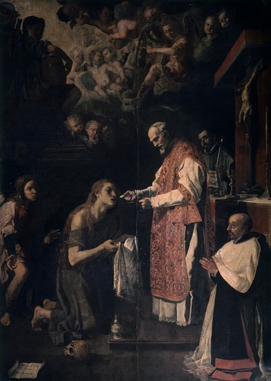 ESPINOSA JERONIMO JACINTO 1600/1667
COMUNION DE LA MAGDALENA - 1655 - BARROCO ESPAÑOL
VALENCIA,