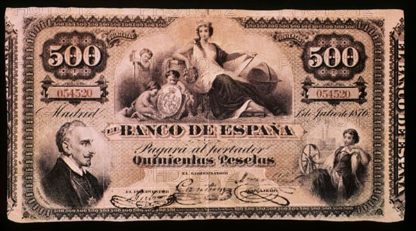 BILLETE DE 500 PESETAS 1876
MADRID, BANCO DE ESPAÑA-DOCUMENTOS
MADRID

This image is not