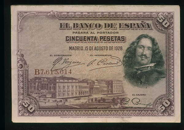 BILLETE DE 5O PESETAS 1928-ANVERSO
MADRID, BANCO DE ESPAÑA-DOCUMENTOS
MADRID

This image is not