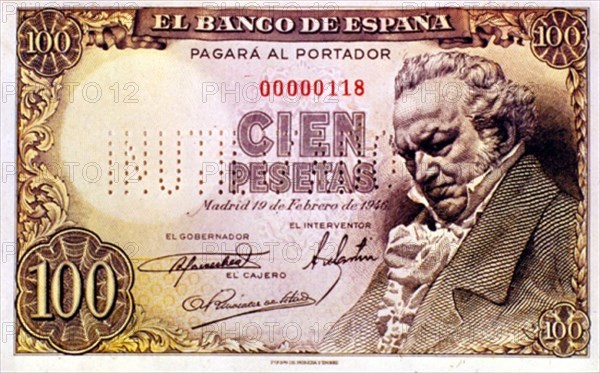 BILLETE DE 100 PESETAS 1940
MADRID, BANCO DE ESPAÑA-DOCUMENTOS
MADRID

This image is not