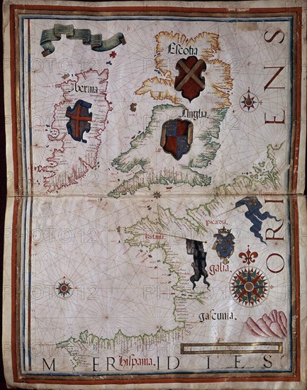 HOMEN DIEGO
PORTULANO-MAR:NORT,ATLANTIC-ISLAS:IRLAND,INGL-COSTAS:ESP,FRA
MADRID, MUSEO