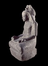 ESCRIBA RAMSES NAKHTU. XX DINASTIA PROCEDE DE KARNAK. GRANITO GRIS. 80 CMS ALTURA. VISTA
