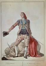 CRUZ CANO Y OLMEDILLA JUAN DE LA 1734/90
COLECCION DE TRAJES DE ESPAÑA-1777-EL TORERO PEDRO ROMERO