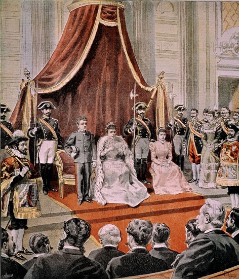 LA REINA M CRISTINA DA UN MENSAJE A LAS CORTES-FINAL DE LA GUERRA HISPANO AMERICANA DE CUBA
PARIS,