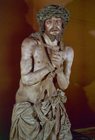 GARCIA HNOS
ECCE HOMO- ESCULTURA EN BARRO POLICROMADO-FINALES S XVI-ESCUELA GRANADINA-TRANSICION