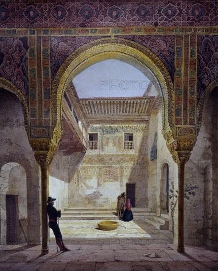 ASSELINEAU
GRABADO-ALHAMBRA:PATIO DE LA MEZQUITA-S XIX
GRANADA, MUSEO